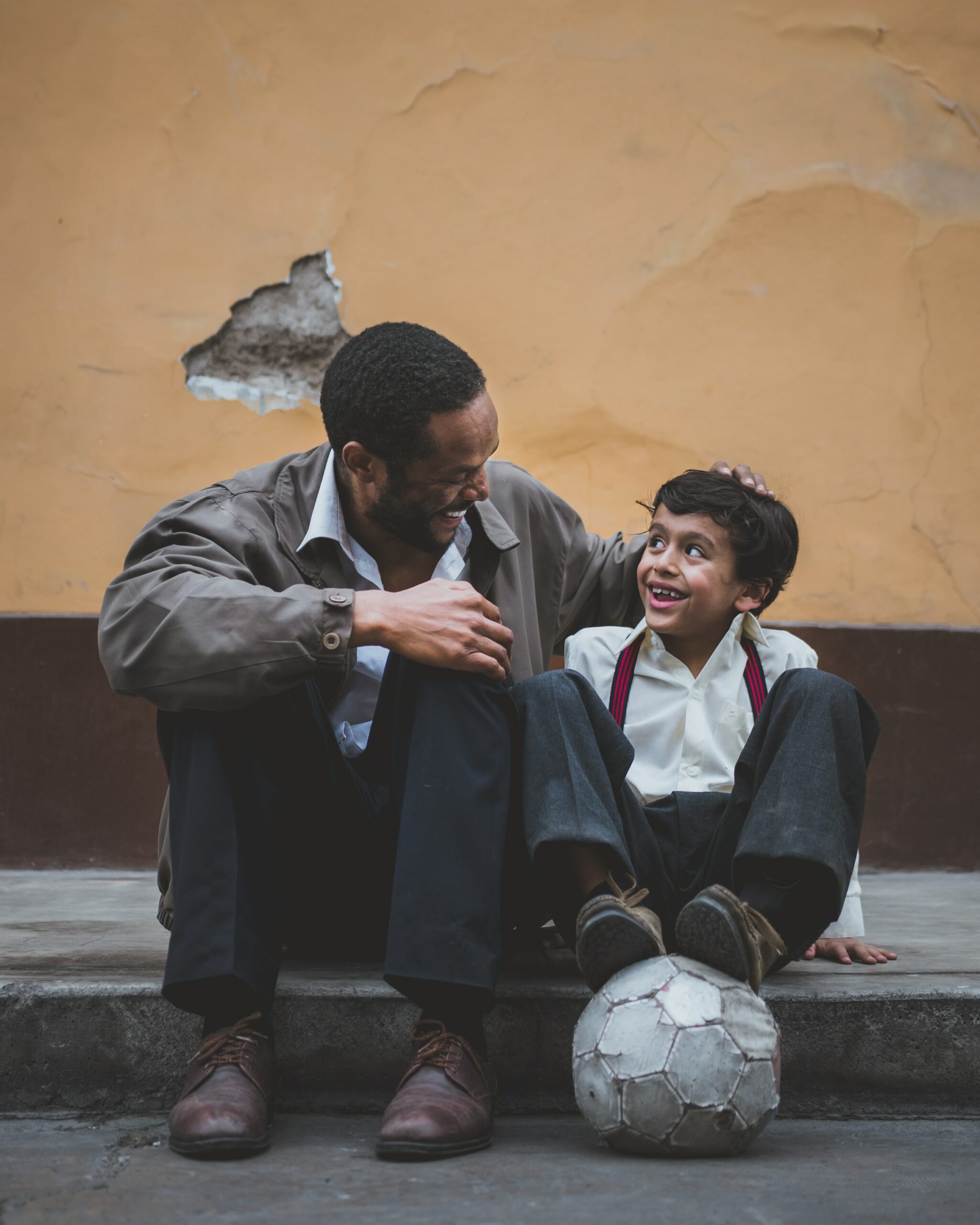 Father and son in Medellin